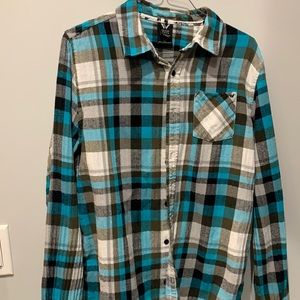 Shaun White Flannel Plaid Big Boys Button Shirt XL